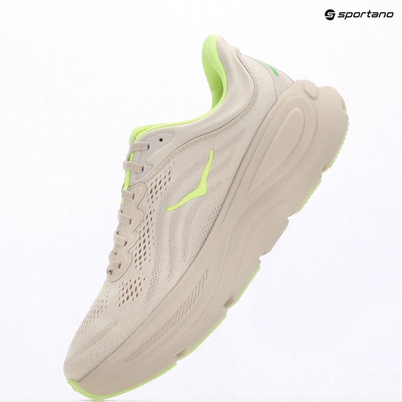 Scarpe da corsa da uomo HOKA Bondi 9 grout/neon yuzu 10