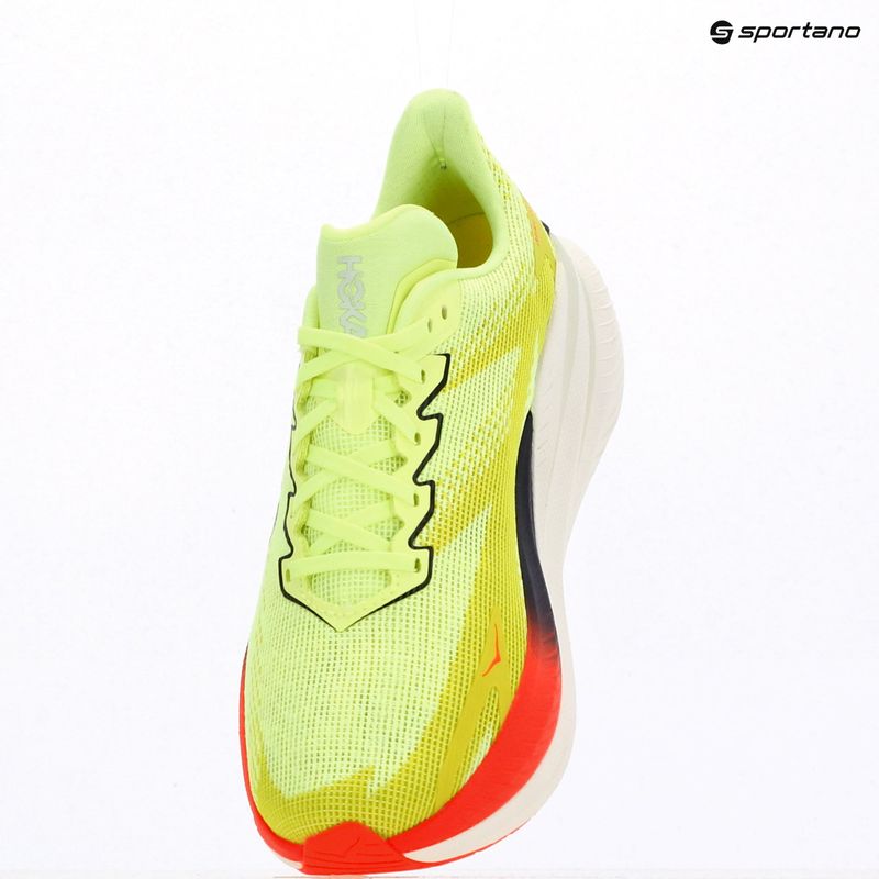 Scarpe da corsa uomo Hoka Mach X 3 neon yuzu/squid ink 10