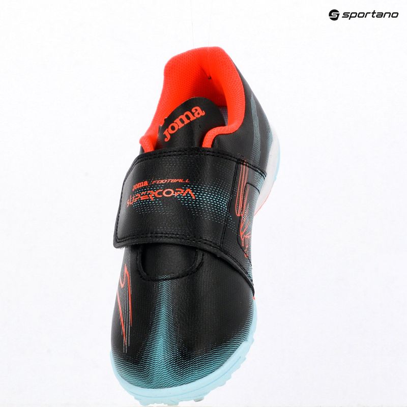 Scarpe da calcio per bambini Joma Supercopa Jr TF black 9