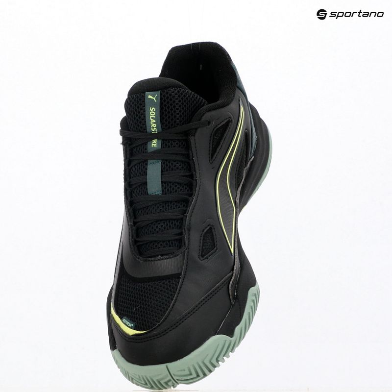 Scarpe da pallamano da uomo PUMA Solarstrike 4 puma black/green terrain/fizzy light 9