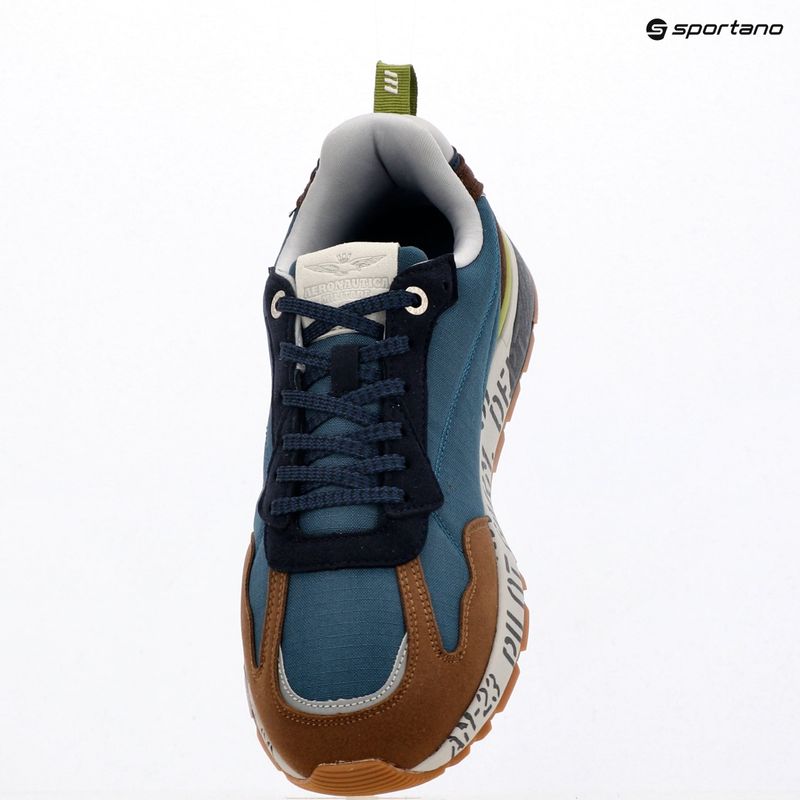 Scarpe da uomo Aeronautica Militare SC0276UCT04327 avio/brown 9