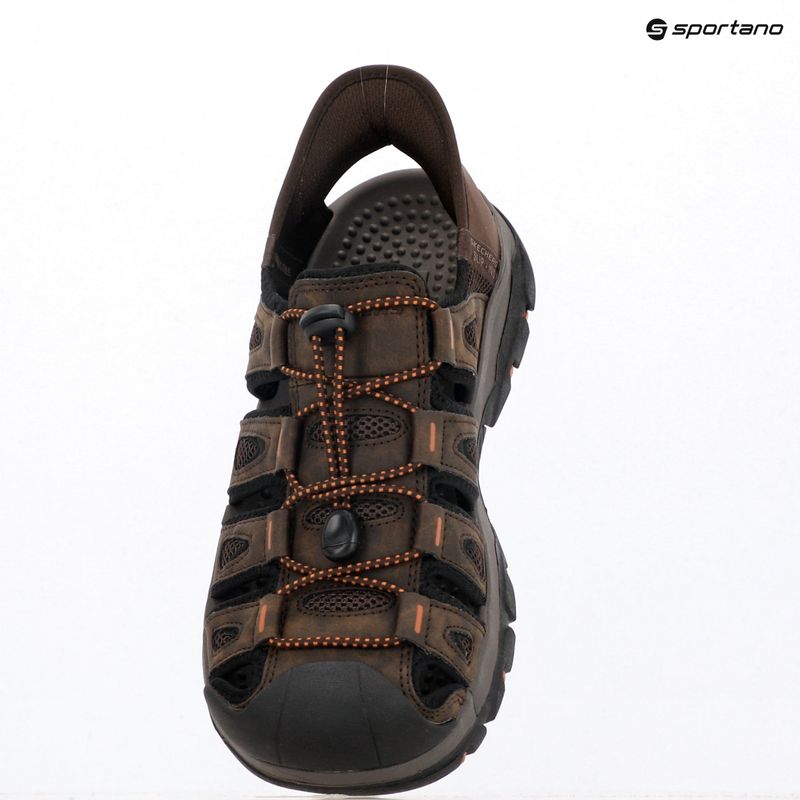 Sandali da uomo SKECHERS Tresmen Norvick brown 10