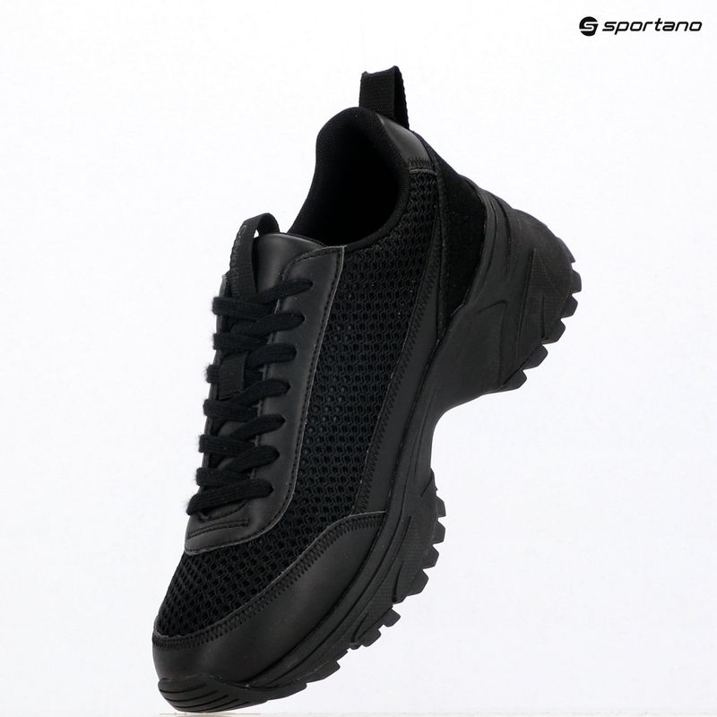 Scarpe da donna Calvin Klein HW0HW03000 Hike Runner Lup Lin Mesh triple black 9