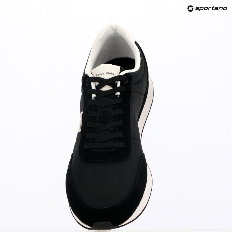 Scarpe da uomo Calvin Klein HM0HM02140 Retro Runner Ripstop Aop black/bright white 9