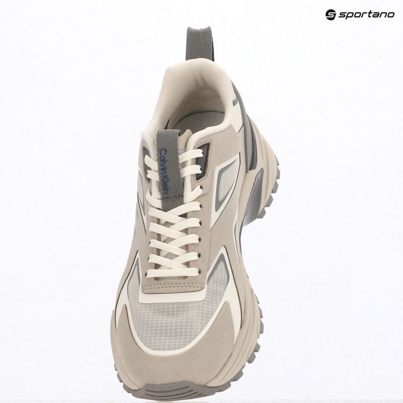 Scarpe da donna Calvin Klein HW0HW03019 Hike Run Ckstripe Ripst oatmeal/marshmallow/cloudburst 9