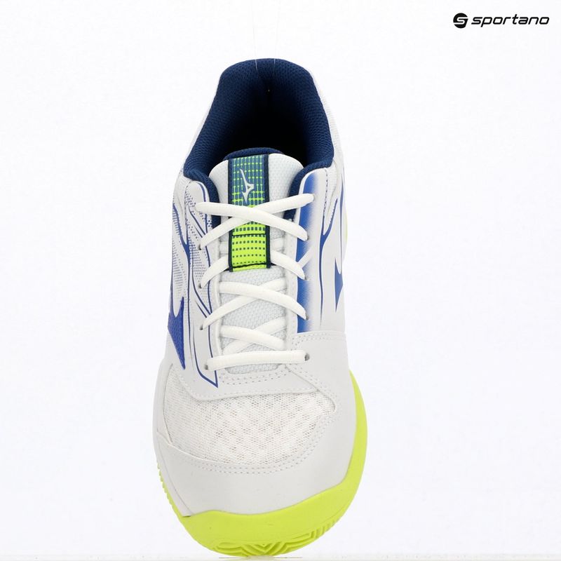 Scarpe da tennis da uomo Mizuno Break Shot 5 CC white/dazzling blue/lightning 9