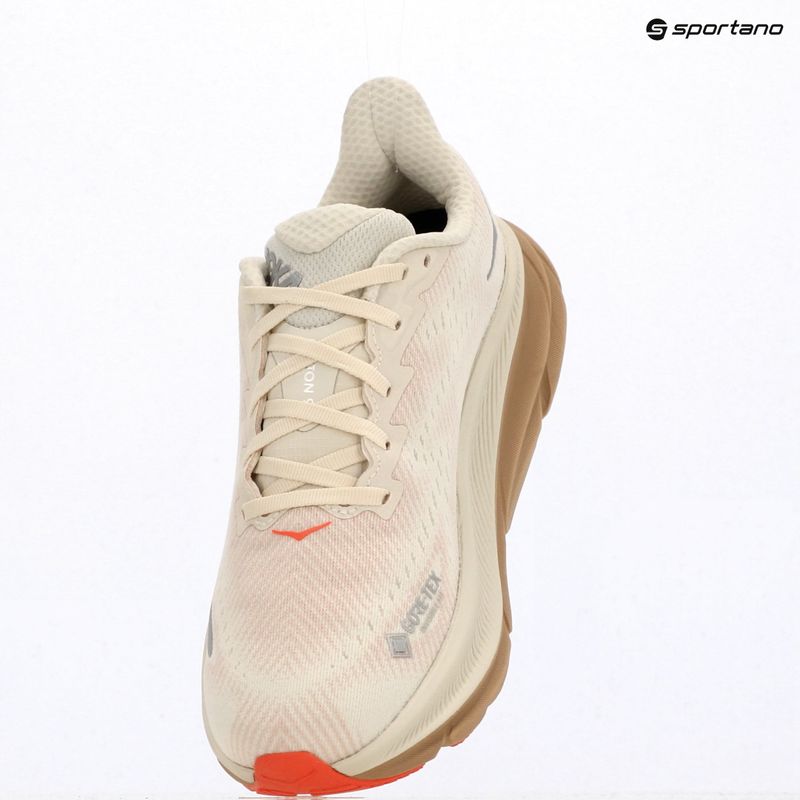 Scarpe da corsa da donna HOKA Clifton 9 GTX eggshell/khaki 10