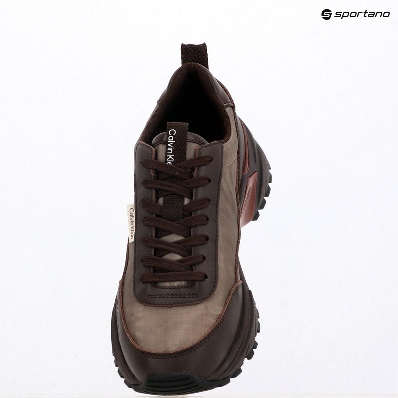 Scarpe da donna Calvin Klein HW0HW02999 Hike Runner Organza Met Leather bordeaux/rhubarb 9