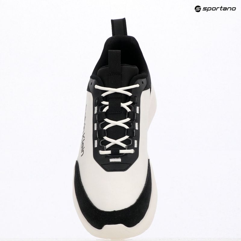 Scarpe da uomo Calvin Klein HM0HM02342 Light Eva Runn Essential Laceup Nylon Suede black/bright white 9
