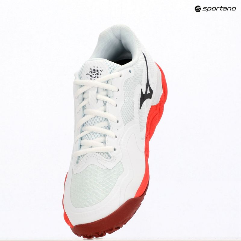 Scarpe da tennis da uomo Mizuno Wave Enforce Court CC fiery red/white/sun-dried tomato 9