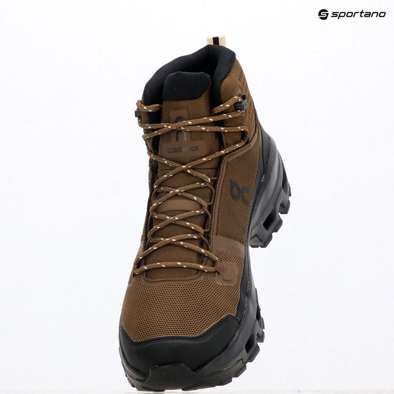 Scarpe da trekking uomo On Cloudrock Mid Waterproof earth/black 3
