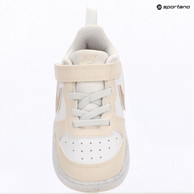 Scarpe per bambini Nike Court Borough Low white/chalk/white/shimmer 6