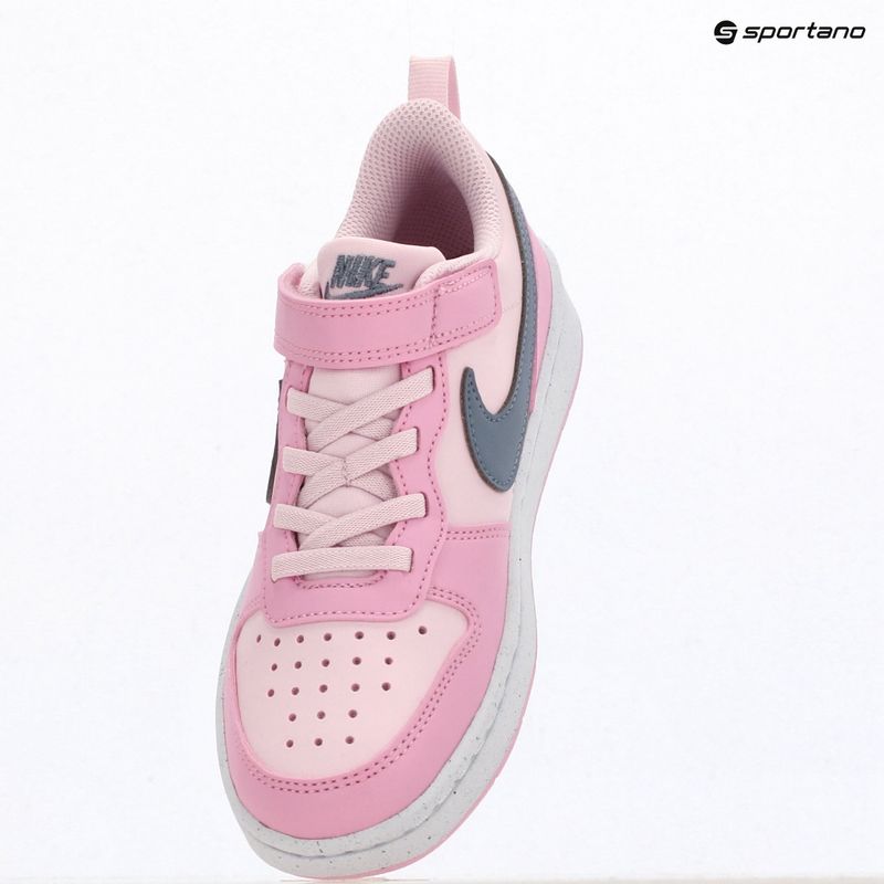 Scarpe per bambini Nike Court Borough Low Recraft pink foam/pink rise/white/ashen slate 6