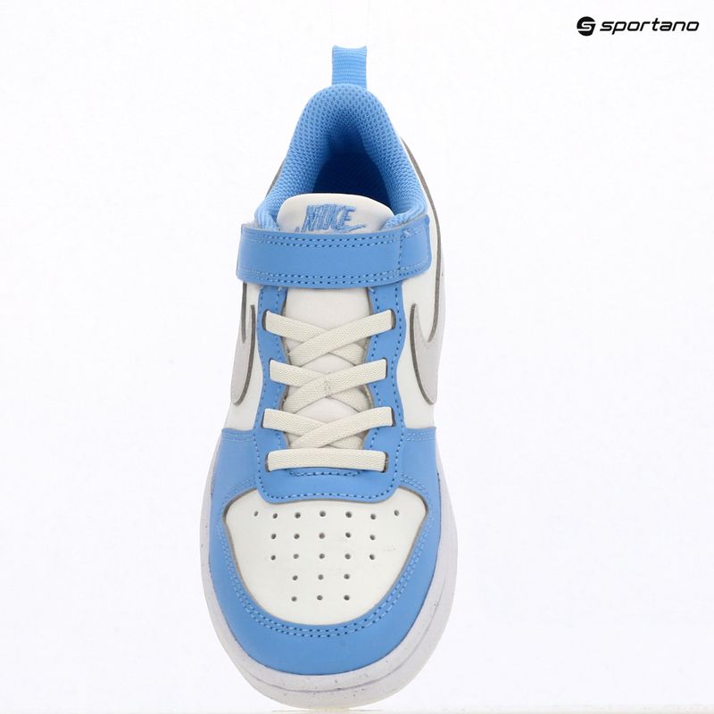 Scarpe per bambini Nike Court Borough Low Recraft summit white/cobalt pulse/vast grey 6
