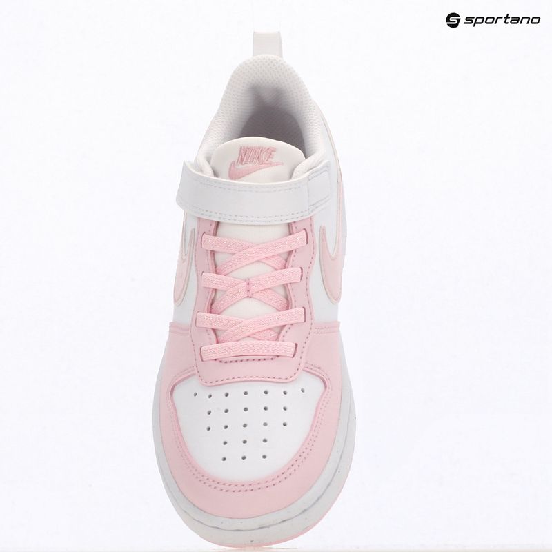 Scarpe per bambini Nike Court Borough Low Recraft white/pink foam 6
