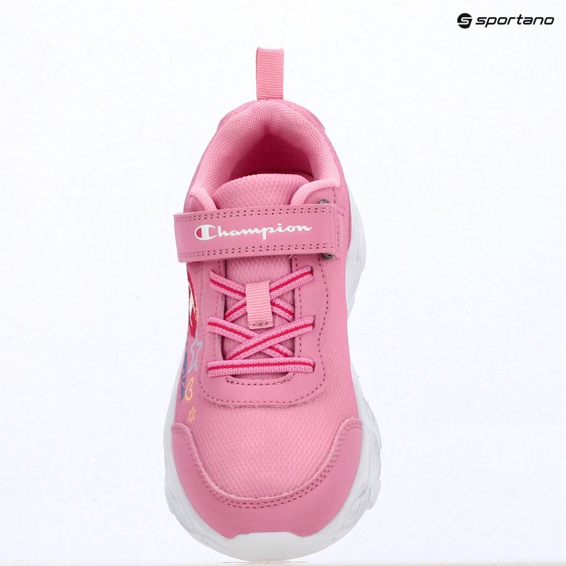 Scarpe per bambini Champion Funfair Print G PS Low Cut blue burgundy/flash/fluorescent pink 10