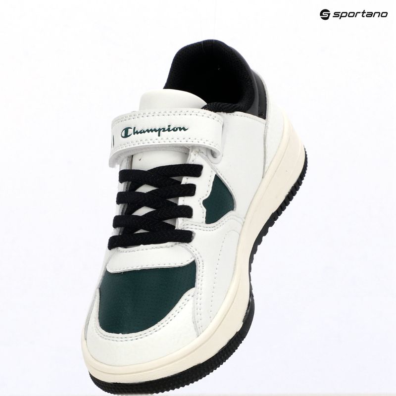 Scarpe per bambini Champion RD25 Low B PS Low Cut white/highlighter greenblack 9