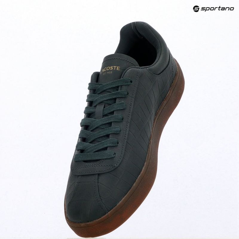 Scarpe da uomo Lacoste Baseshot dark green/gum 9
