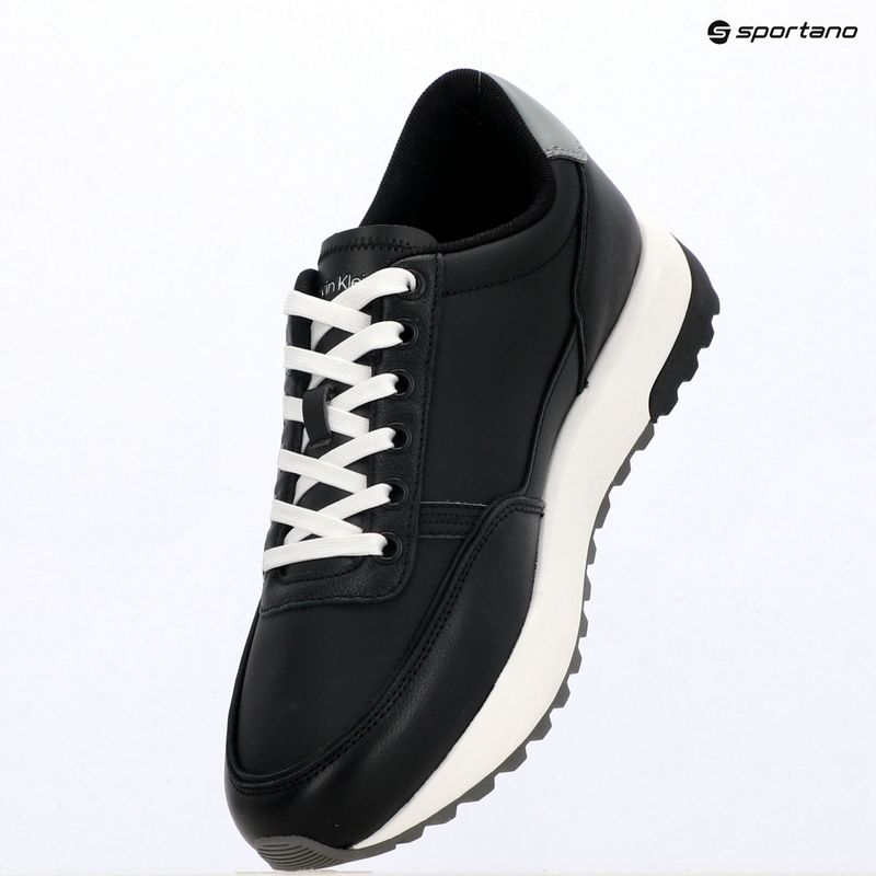 Scarpe da uomo Calvin Klein HM0HM02214 City Runner Laceup Leather Mix black/granite road 9