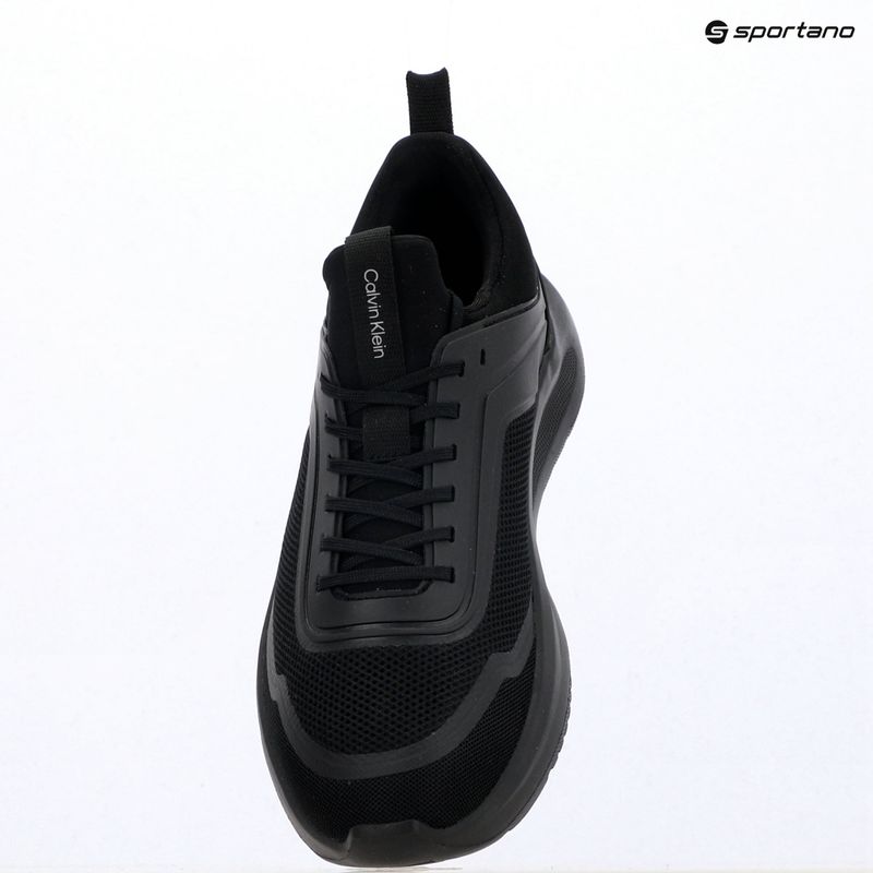 Scarpe da uomo Calvin Klein HM0HM02164 Light Eva Run Lace Sock triple black 9