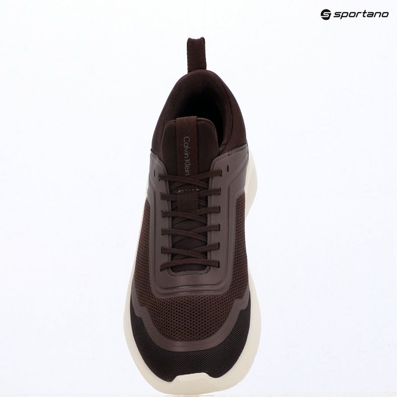 Scarpe da uomo Calvin Klein HM0HM02164 Light Eva Run Lace Sock bordeaux 9