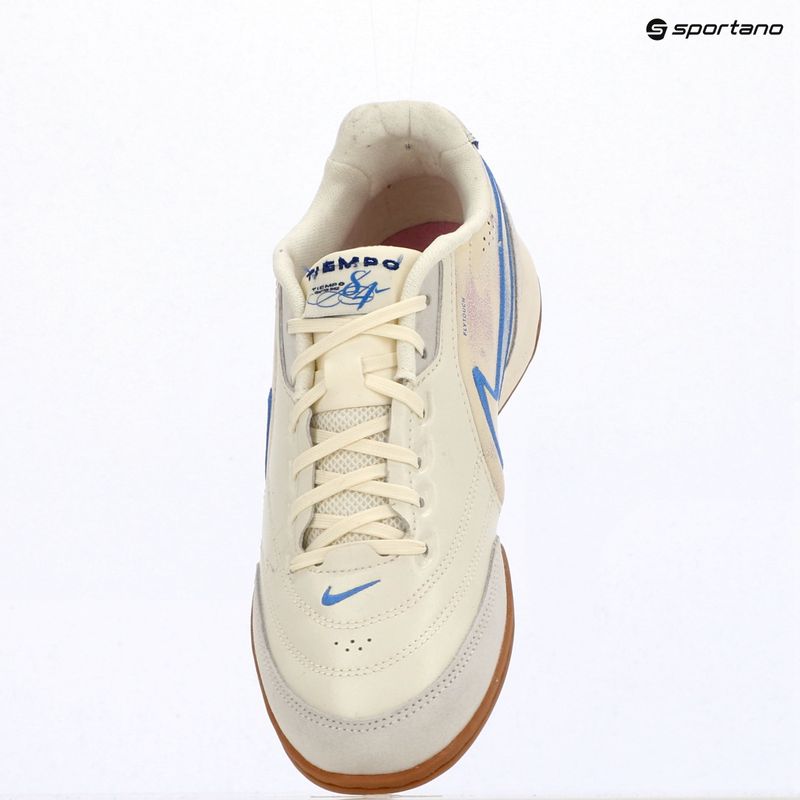 Scarpe da calcio da uomo Nike Tiempo Streetgato PRM IC coconut milk/gum medium brown/blue crystal 11