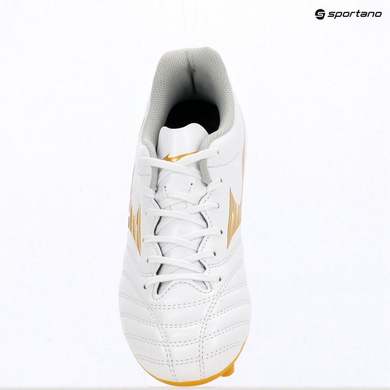 Scarpe da calcio junior Mizuno Monarcida Neo III Select FG white/mp gold 11
