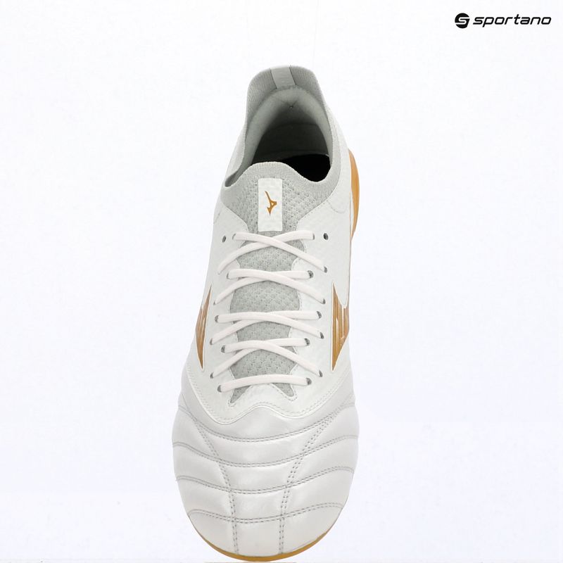 Scarpe da calcio Mizuno Morelia Neo IV Beta Elite AG white/mp gold/cool gray 3c 12