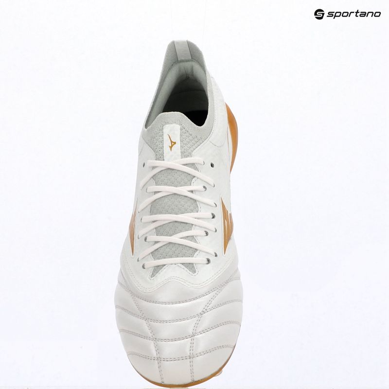 Scarpe da calcio Mizuno Morelia Neo IV Beta Elite FG white/mp gold/cool gray 3c 12