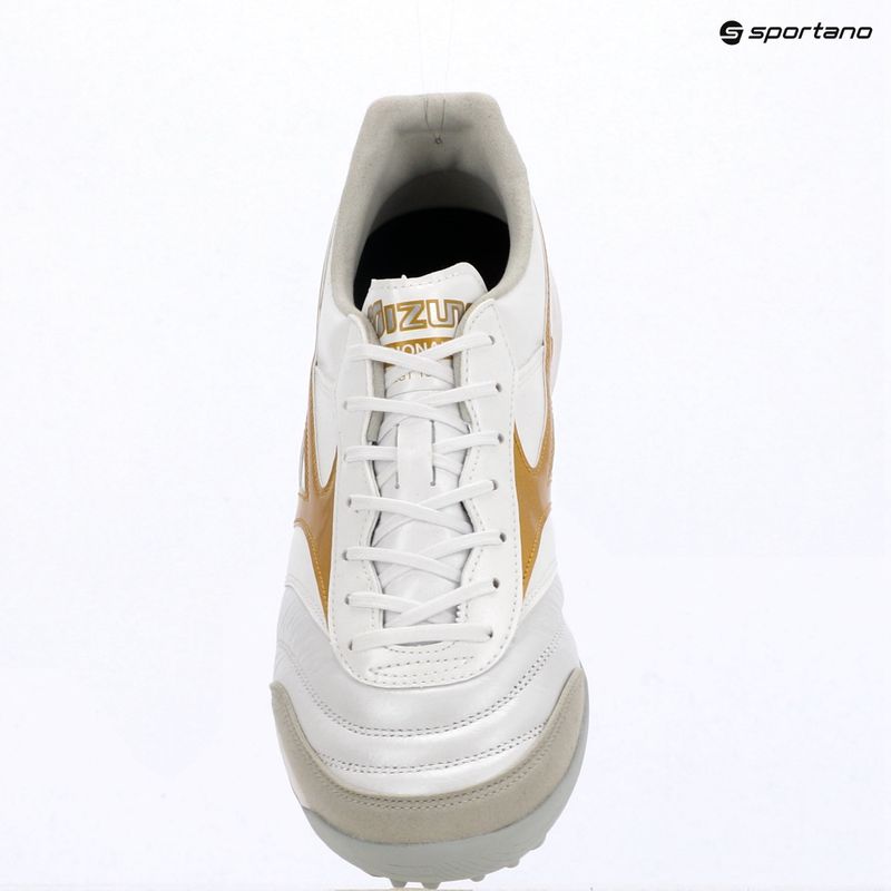 Scarpe da calcio Mizuno Morelia Sala Elite TF white/football gold/galaxy silver 15