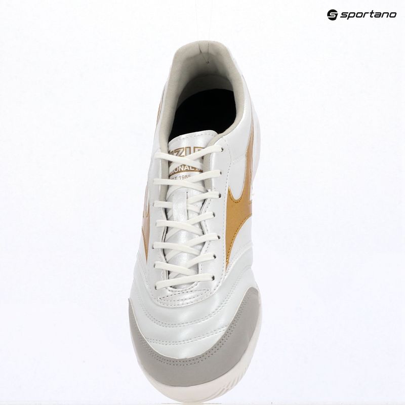 Scarpe da calcetto Mizuno Morelia Sala Pro IN white/football gold/galaxy silver 12