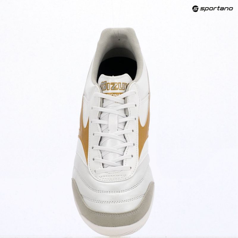 Scarpe da calcio Mizuno Morelia Sala Elite IN white/football gold/galaxy silver 12