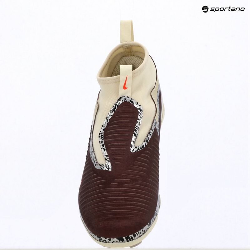 Scarpe da calcio per bambini Nike United Jr. Phantom 6 High Academy MG burgundy crush/fossil/university red 13