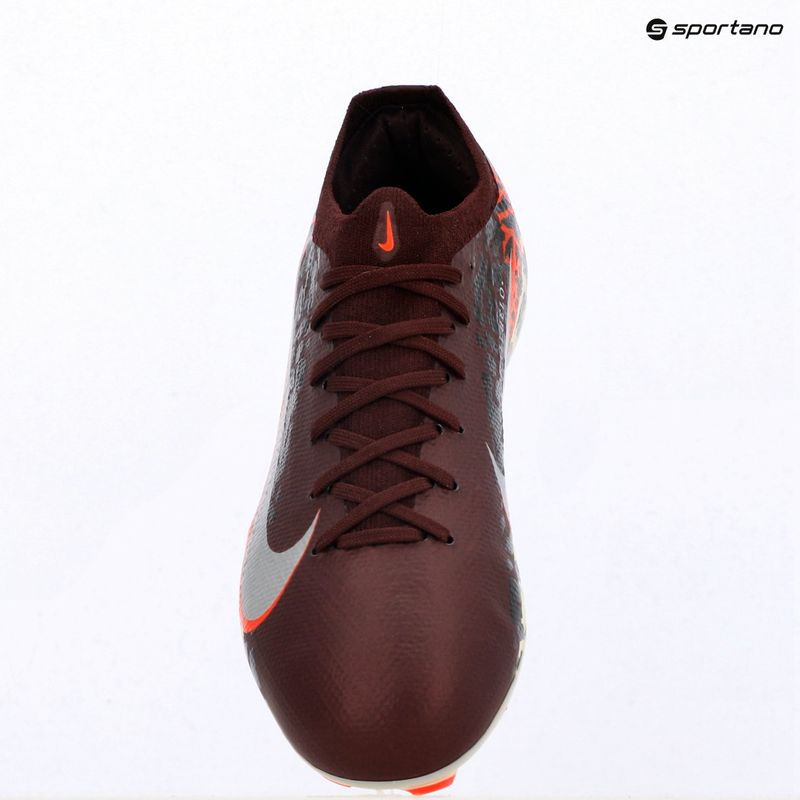 Scarpe da calcio per bambini Nike United Jr. Mercurial Vapor 16 Pro FG burgundy crush/metallic silver 13