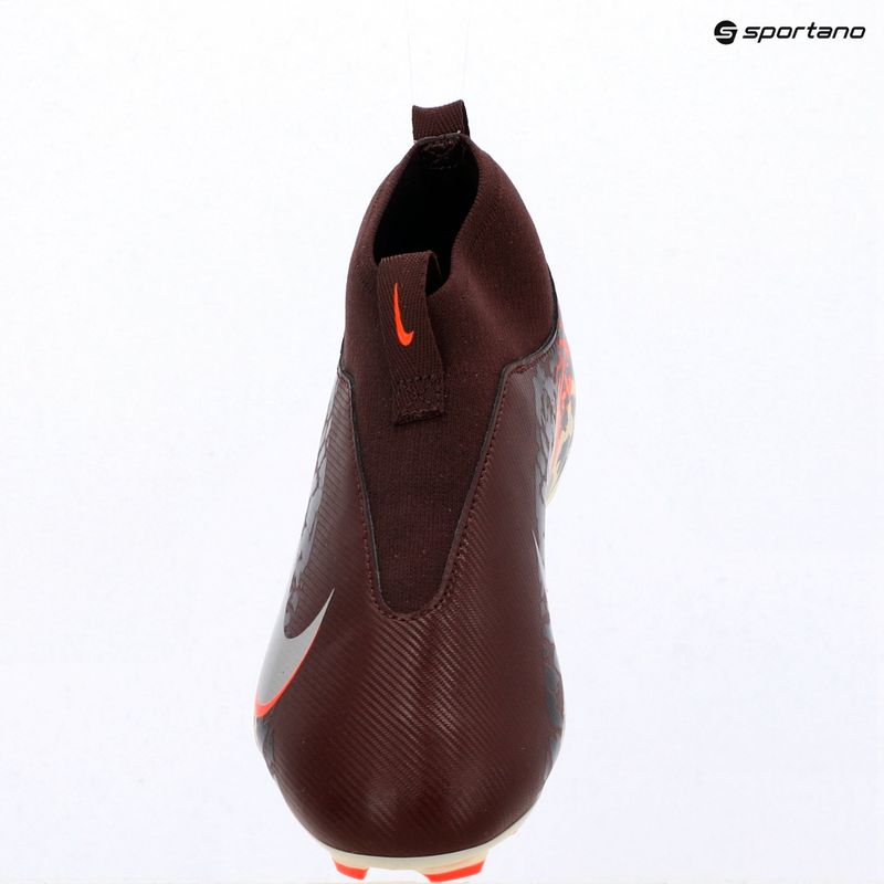 Scarpe da calcio per bambini Nike United Jr. Mercurial Superfly 10 Academy MG burgundy crush/metallic silver 13