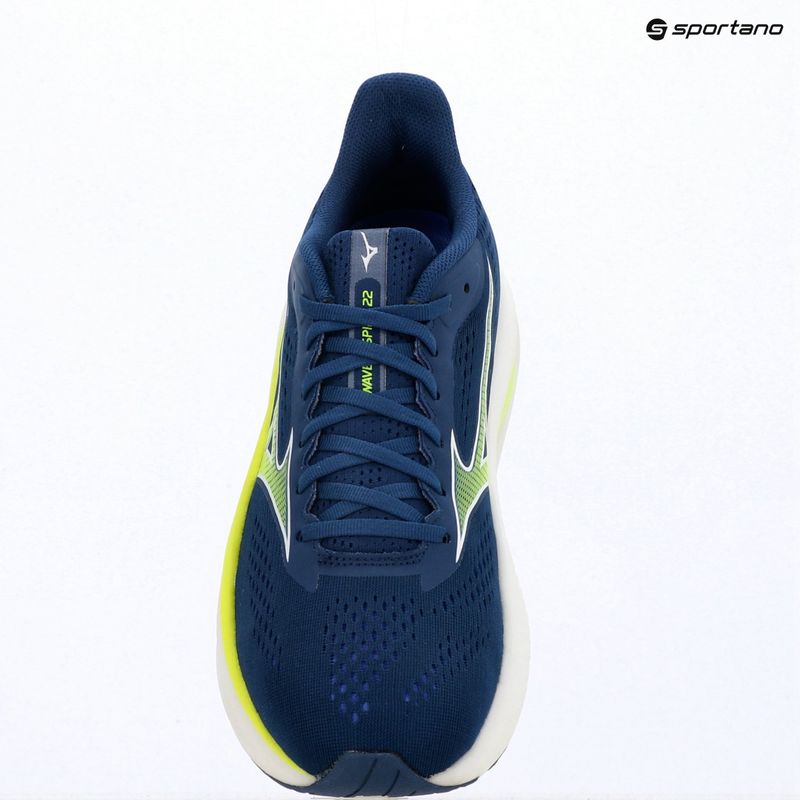 Scarpe da running uomo Mizuno Wave Inspire 22 estate blue/lightning yellow 12