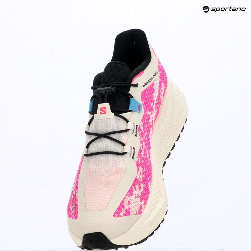 Scarpe da running da uomo Salomon Aero Glide 4 GRVL vanilla ice/knockout pink/black 15
