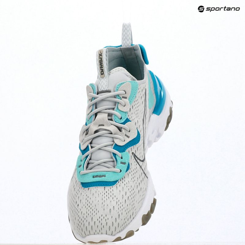 Scarpe da uomo Nike React Vision pure platinum/aquamarine/smoke grey 14