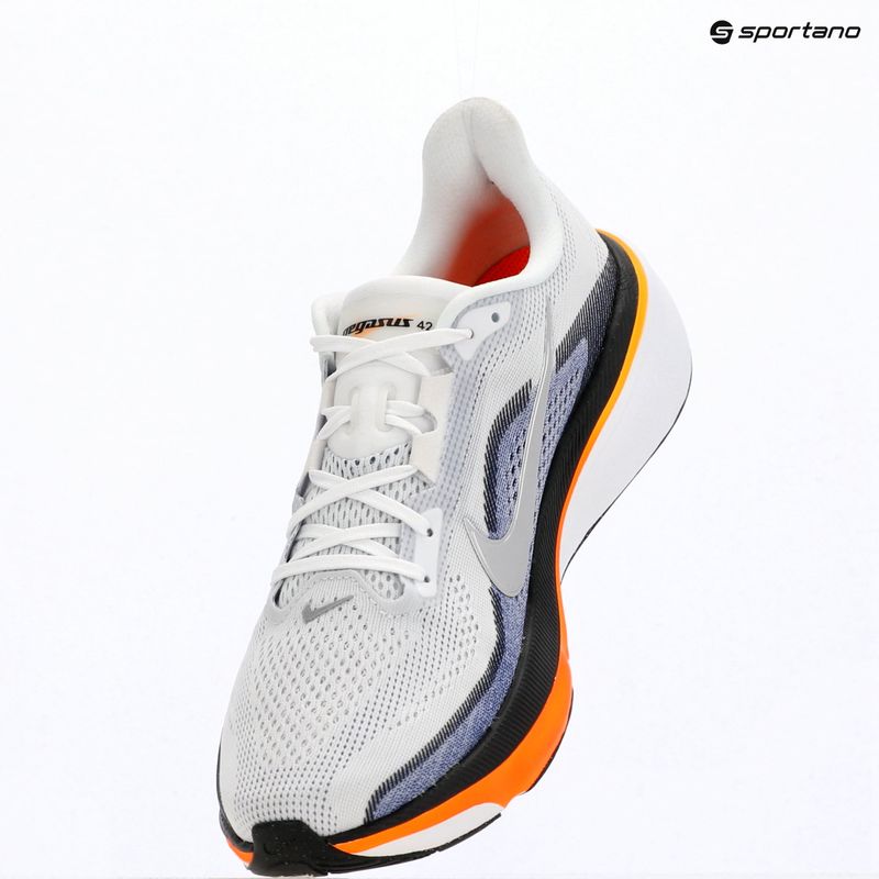 Scarpe da running da uomo Nike Pegasus 42 white/lapis/total orange/metallic silver 14