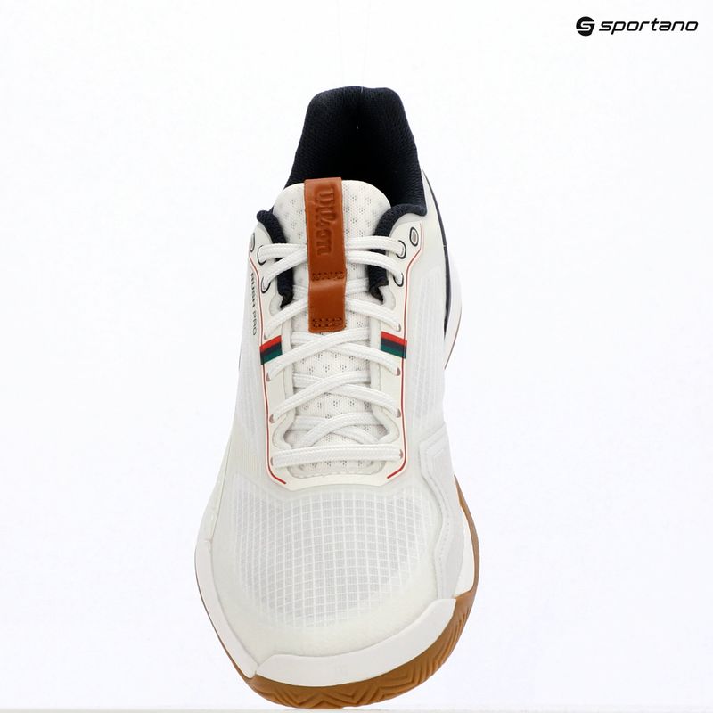 Scarpe da tennis da uomo Wilson Rush Pro 5 white/navy blazer/gum 11
