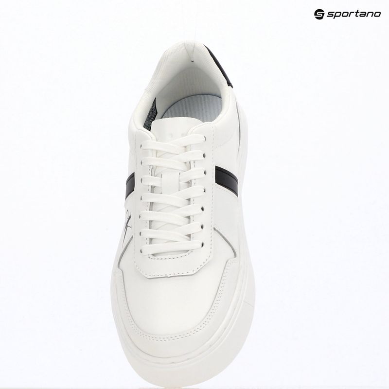 Scarpe da uomo Calvin Klein HM0HM02237 Classic Cups Lace Leather EMB Tongue bright white/black 9