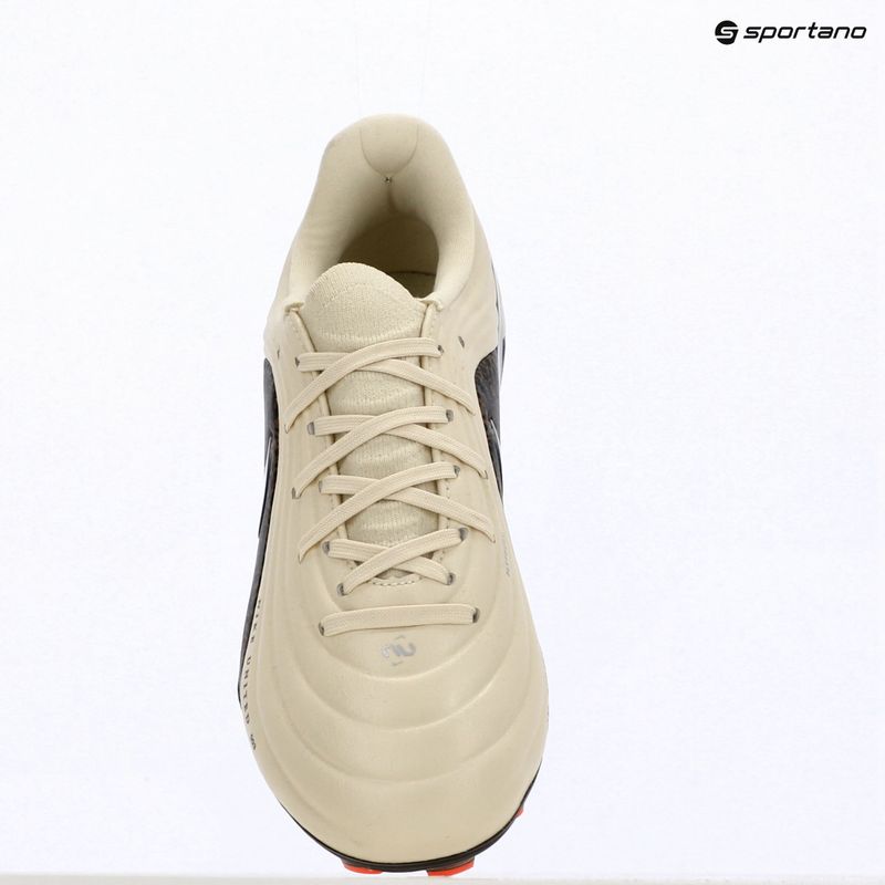 Scarpe da calcio per bambini Nike United Jr. Tiempo Maestro Academy MG fossil/burgundy crush/metallic silver 11