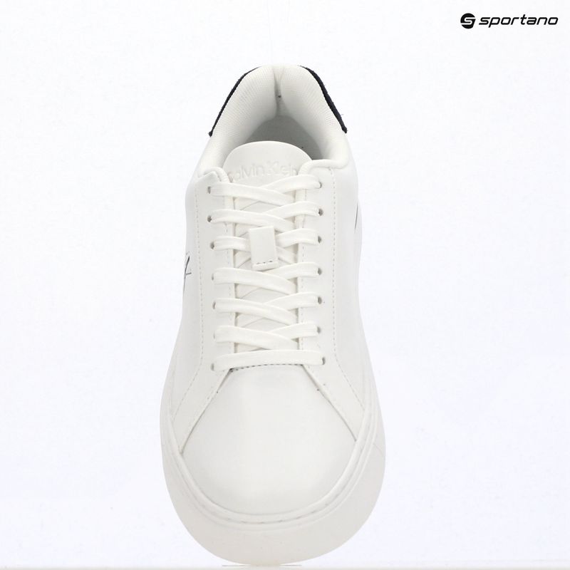 Scarpe da uomo Calvin Klein YM0YM01435 Classic Cupsole Laceup Leather bright white/navy 9