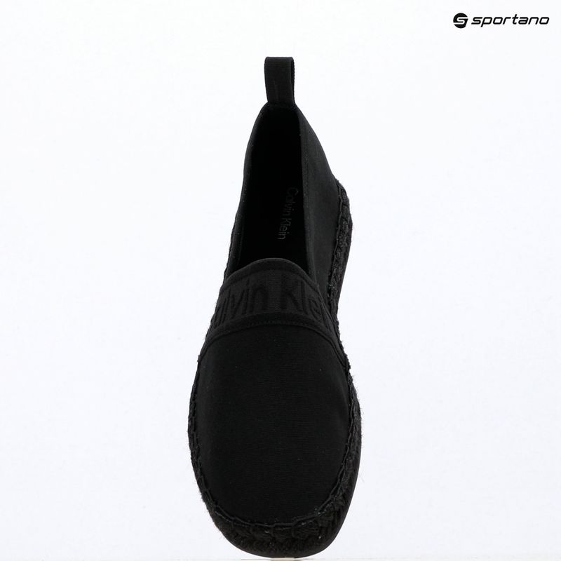Espadrillas da donna Calvin Klein HW0HW02934 Oblique Webbing Triple Black 9