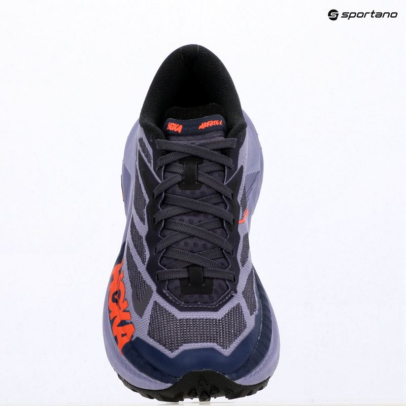 Scarpe da corsa da donna HOKA Mafate X berry jam/squid ink 17