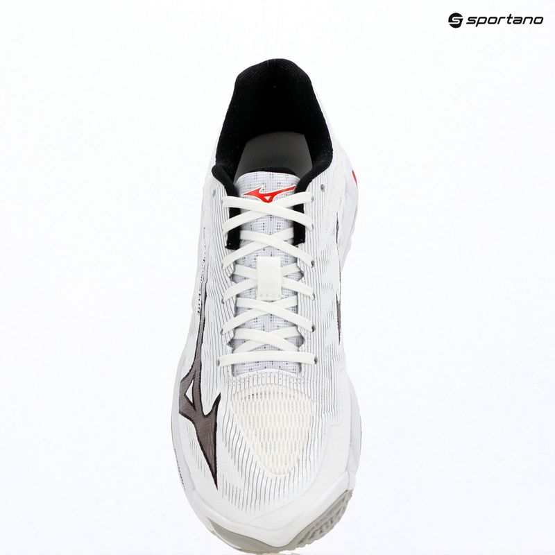 Scarpe da pallavolo Mizuno Wave Lightning Elite white/black/fiery red 15