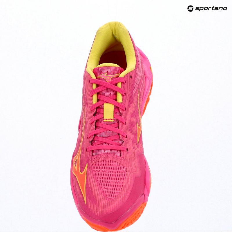 Scarpe da pallavolo Mizuno Wave Lightning Elite pink tetra/fortune yellow/ligh 15