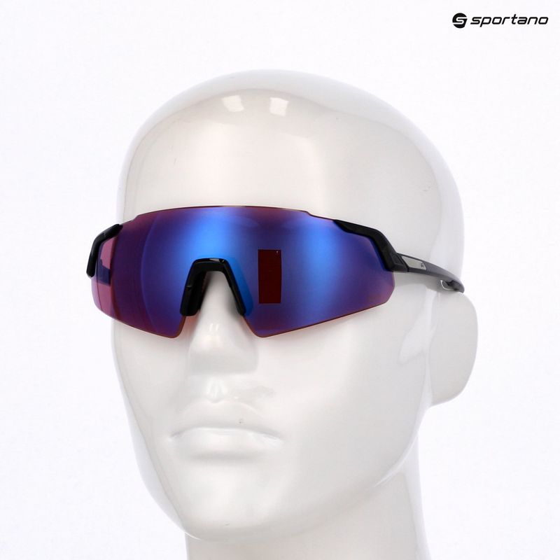 Occhiali da sole Alpina Turbo Air Q-Lite black matt/blue mirror/pink 7