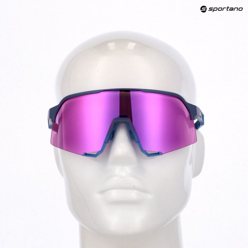 Occhiali da sole 100% S3 satin storm metallic/purple mirror 8