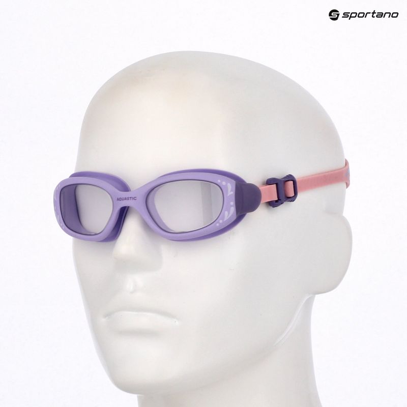 Occhialini da nuoto per bambini AQUASTIC Spinny purple 13
